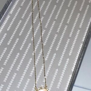 Plunder Gold Peach Color Pendant Necklace